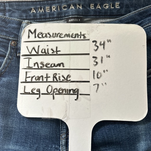 American Eagle Jeans Men's 32x32 (Fits 34x31) Slim Straight AirFlex + Stretch - Picture 6 of 6
